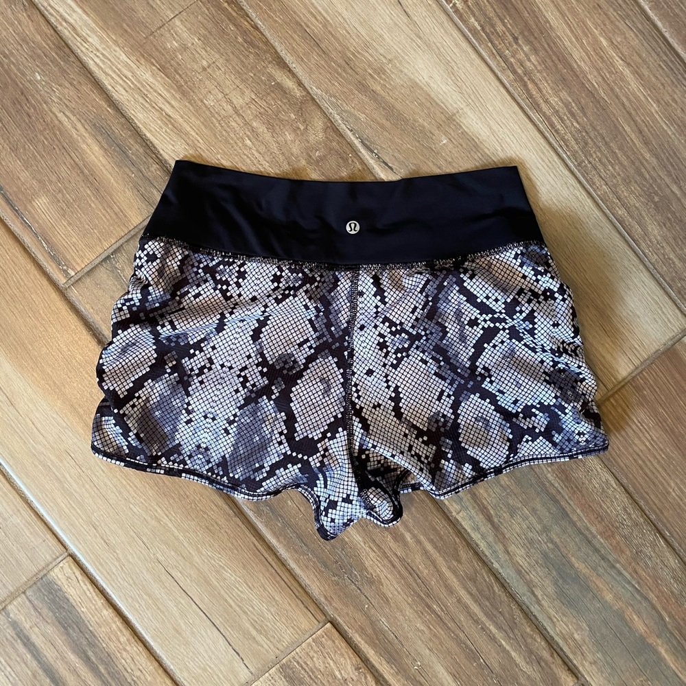 Lululemon snake skin shorts